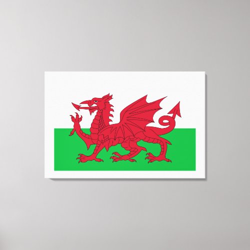 Welsh Dragon  Flag of Wales Canvas Print