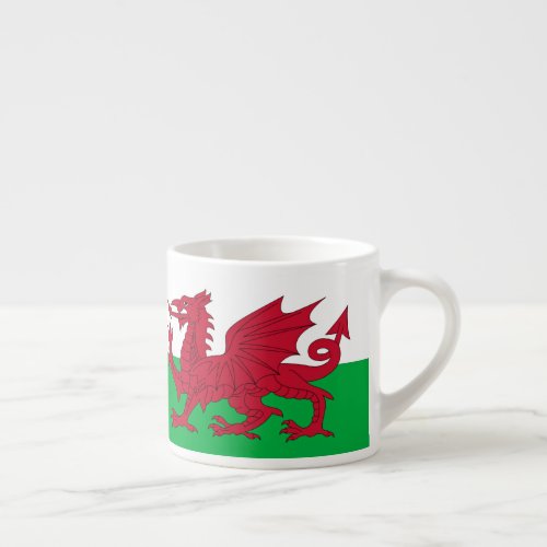 Welsh Dragon  Flag of Wales Espresso Cup