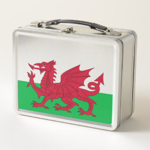Welsh Dragon ~ Flag of Wales Metal Lunch Box