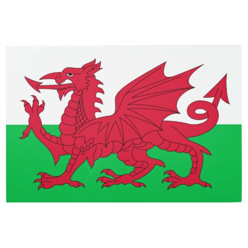 Welsh Dragon  Flag of Wales Metal Print