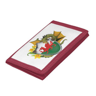 Welsh Dragon Flag Trifold Wallet