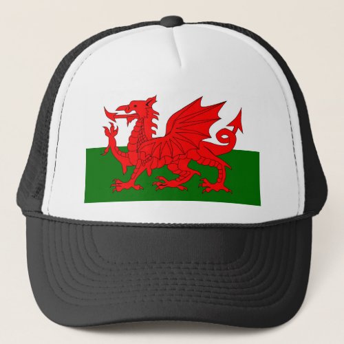 Welsh Dragon Flag Trucker Hat