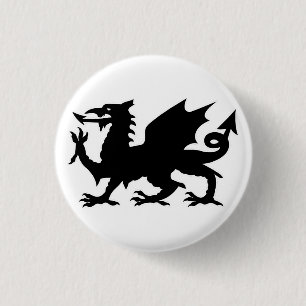 Welsh Dragon Flag, Wales Dragon Flag, England Button