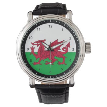 Welsh Dragon Flag Watch by maxiharmony at Zazzle