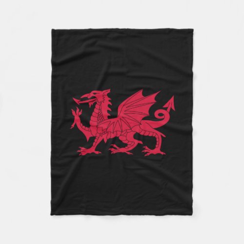 Welsh dragon fleece blanket