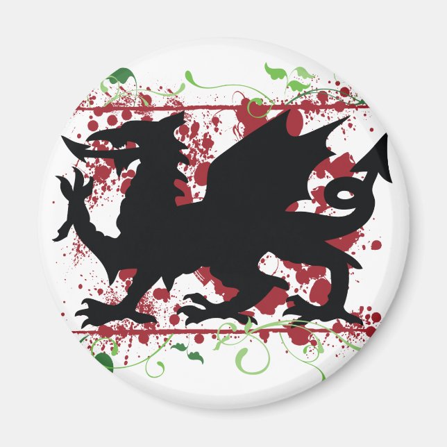 Welsh Dragon Magnets (Front)