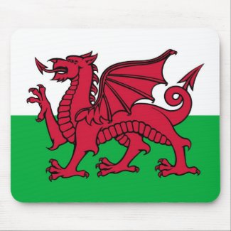 Welsh Dragon Mouse Pad