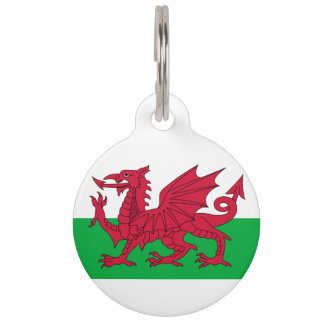 Welsh Dragon Pet ID Tag