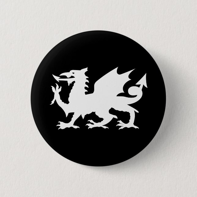 Welsh Dragon Pinback Button (Front)