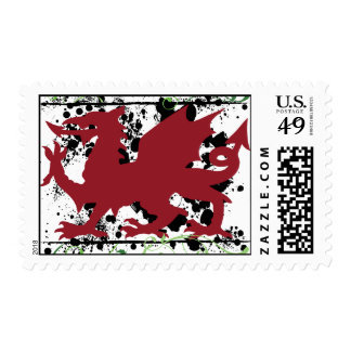 Welsh Dragon Custom Postage and Welsh Dragon Zazzle Custom Stamps