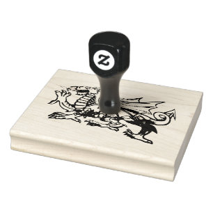 Welsh dragon rubber stamps. stamp