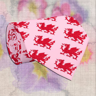 Welsh Dragon Tie & Cymru red dragon / Wales