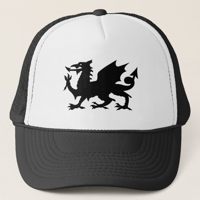 Welsh Dragon Trucker Hat (Front)