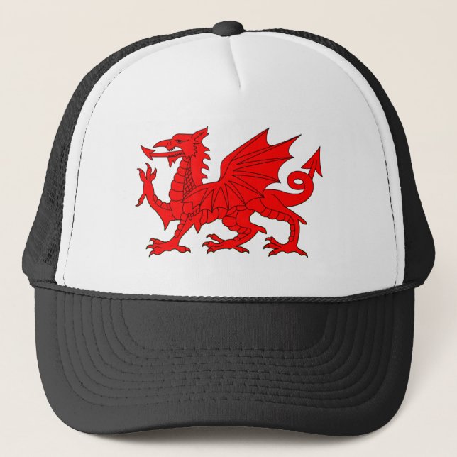 Welsh Dragon Trucker Hat (Front)