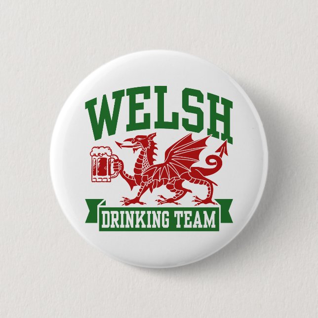 Welsh Drinking Team Button (Front)