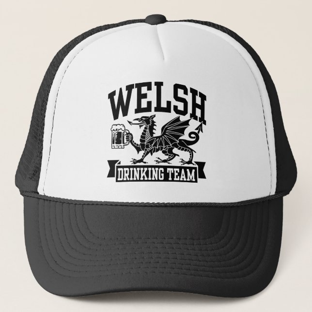 Welsh Drinking Team Trucker Hat (Front)