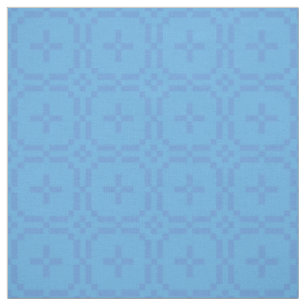 Welsh Faux Tapestry Royal Blue on Sky Blue Pattern Fabric