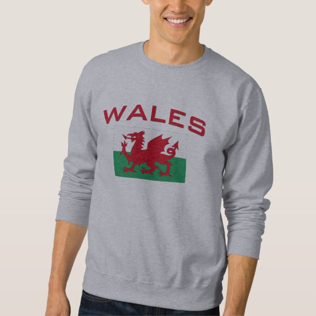 Welsh Flag 2 Sweatshirt (Front)