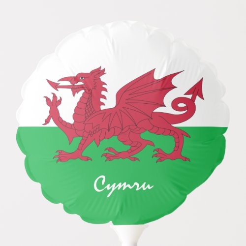 Welsh Flag Ballon patriots party  Wales Balloon