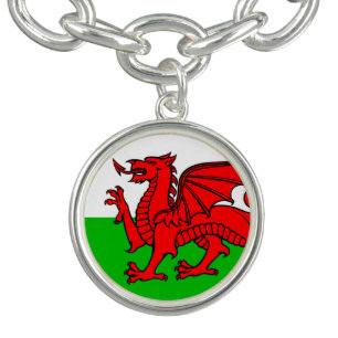 Welsh flag bracelet