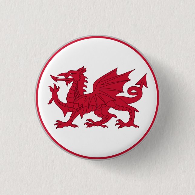 Welsh Flag Button (Front)