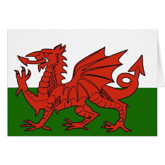 Welsh Flag Cards (Front Horizontal)
