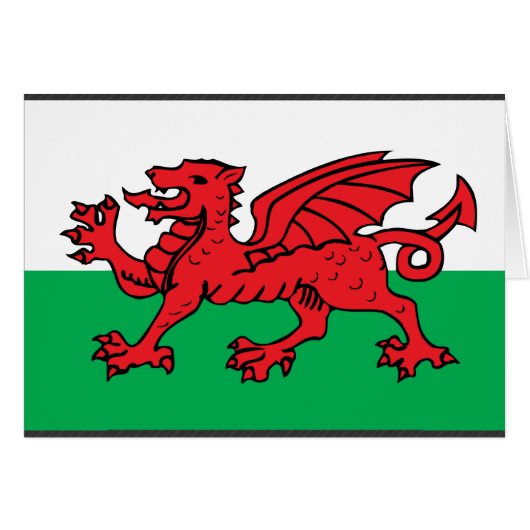 Welsh Flag Cards (Front Horizontal)