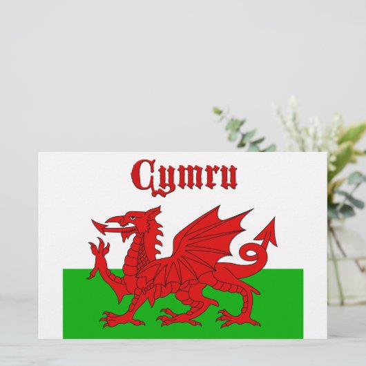 Welsh Flag Cymru (Standing Front)