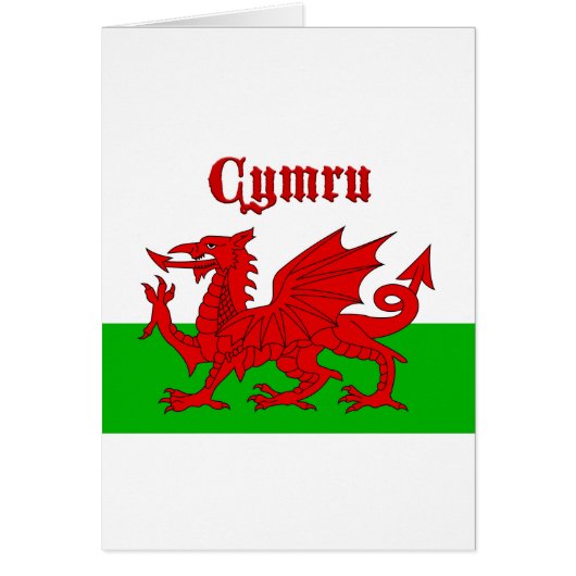 Welsh Flag Cymru Cards (Front)