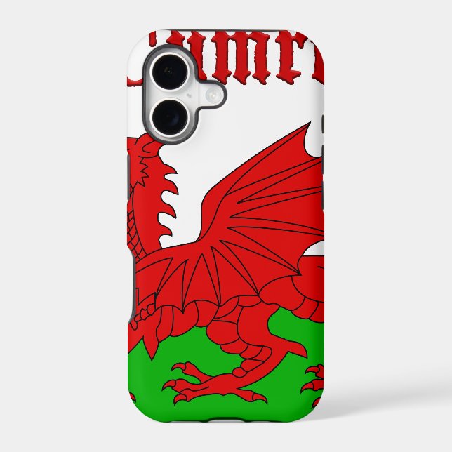 Welsh Flag Cymru Iphone Case (Back)