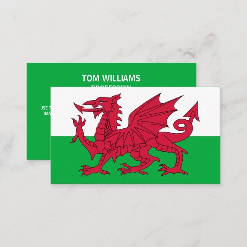 Welsh Flag Flag of Wales Business Card