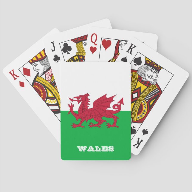 Welsh Flag Games, Wales Playing Cards (Back)