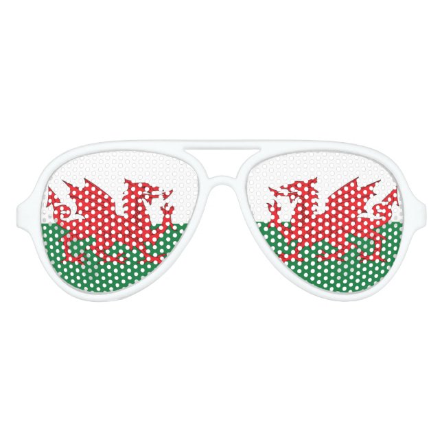 Welsh Flag Glasses (Front)