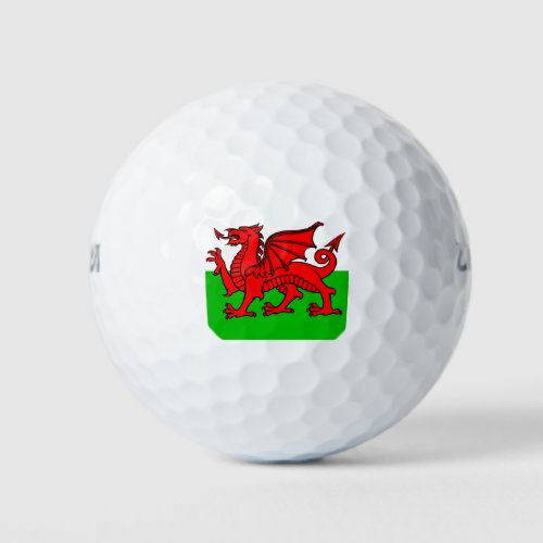 Welsh Flag Golf Balls