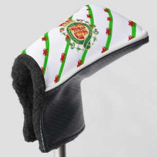 Welsh flag golf head cover