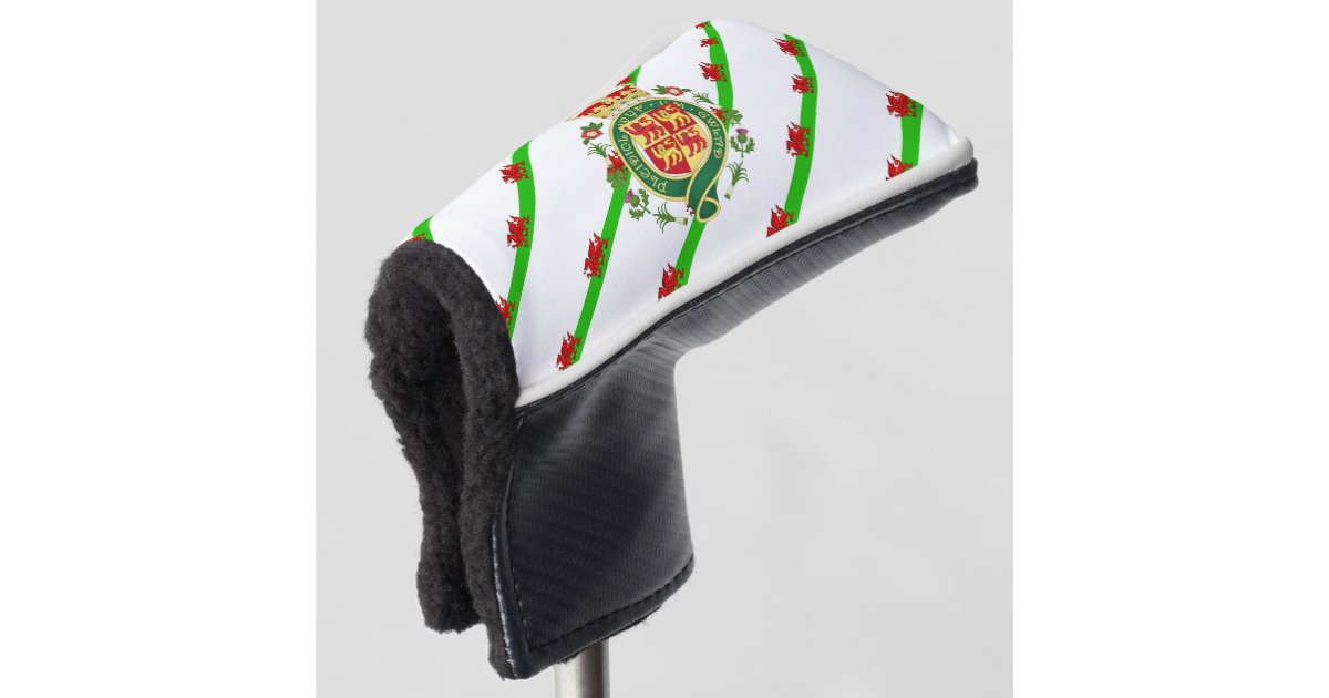 Welsh flag golf head cover Zazzle