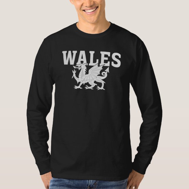 Welsh Flag Home Pride Wales T-Shirt (Front)