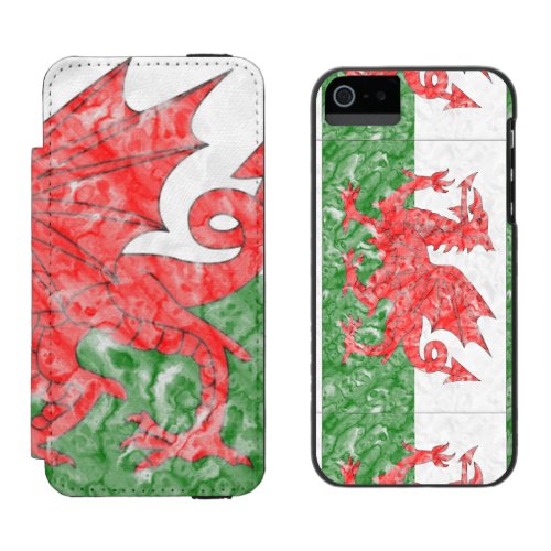 Welsh Flag Wallet Case For iPhone SE55s