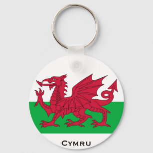 Welsh Flag Keychain