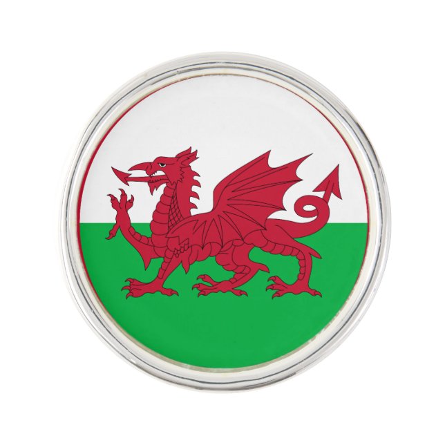 Welsh Flag Lapel Pin (Front)