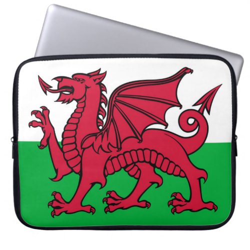 Welsh flag laptop case