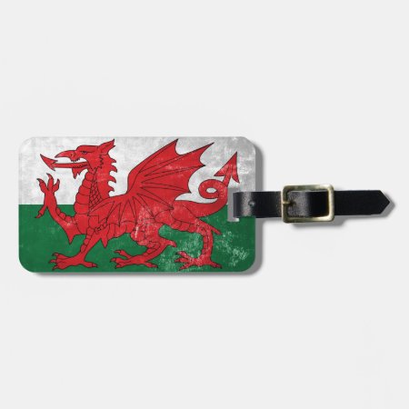 Welsh Flag Luggage Tag