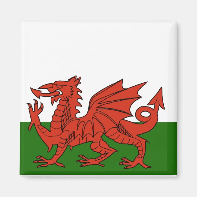 Welsh Flag Magnet (Front)