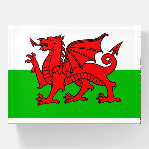 Welsh Flag Paperweight