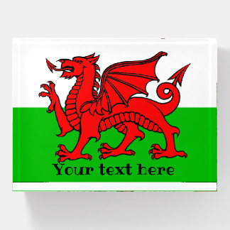 Welsh Flag Paperweight
