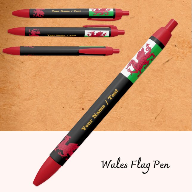 Welsh Flag Pen, Wales / Cymru Personalized Pen (Creator Uploaded)