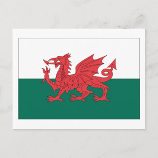 Welsh Flag Postcard