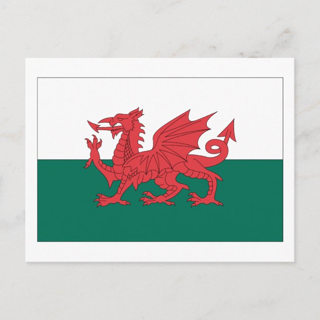 Welsh Flag Postcard (Front)