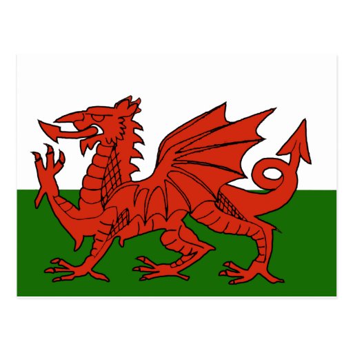 Welsh Flag Postcard | Zazzle