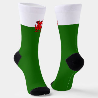 Welsh flag socks
